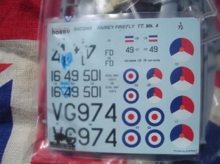 SH.72066  Fairley Firefly TT Mk 4'Target Tug' (MLD decals)